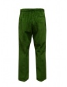 Cellar Door Paja pantaloni in velluto a coste verdishop online pantaloni uomo