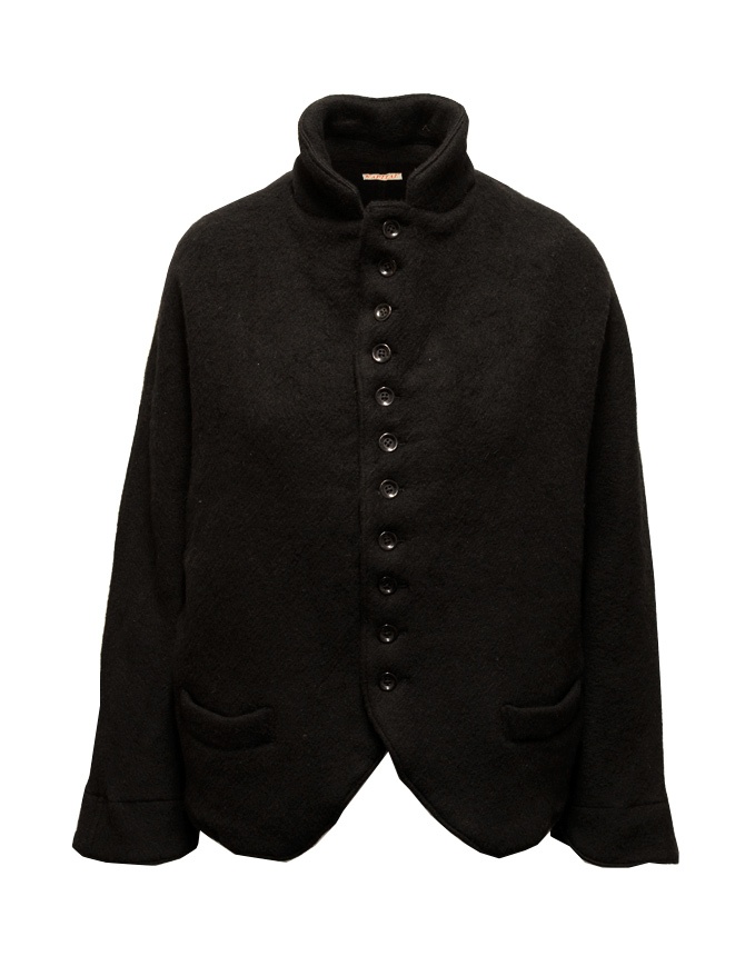 Kapital Melton jacket in black wool EK-1012 BLACK womens jackets online shopping