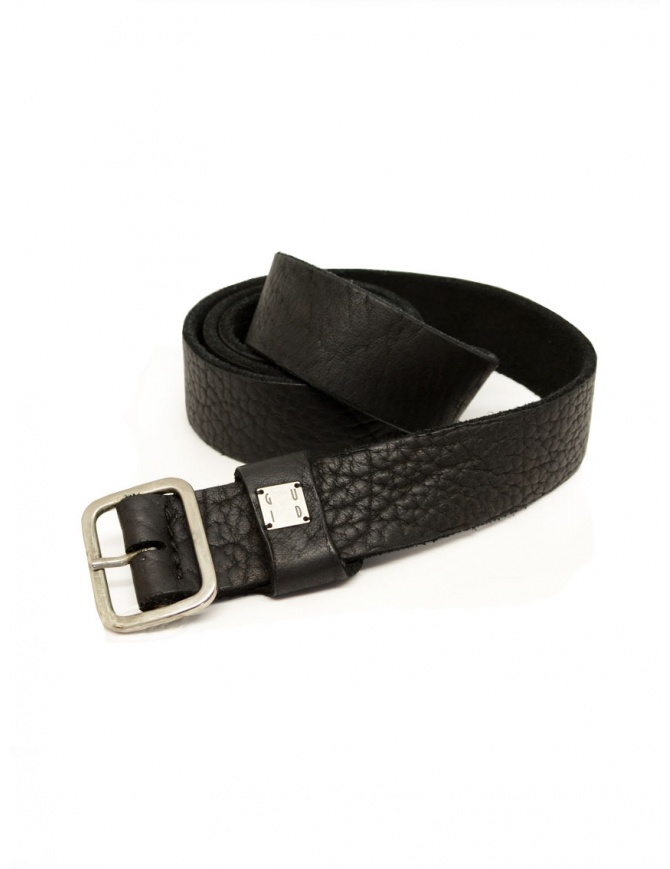 Guidi BLT16 belt in black bison leather