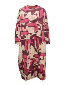 Casey Casey PYJ Rouch pink printed oversized dress 20FR423 PINK order online