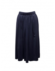 Ma'ry'ya long skirt in navy blue cotton online
