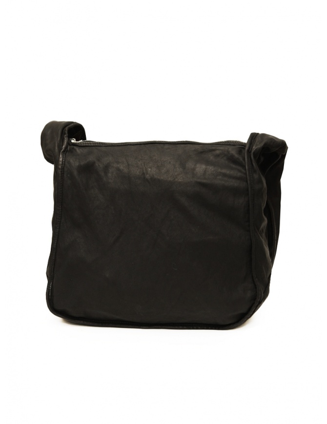 Guidi CA03 shoulder bag in black calf leather