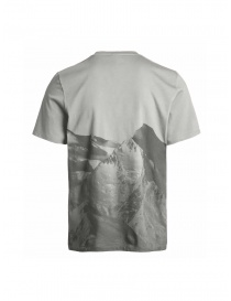 Parajumpers Limestone grey T-shirt with printed mountains