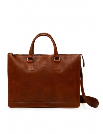 Bags online: Il Bisonte satchel bag in brown leather