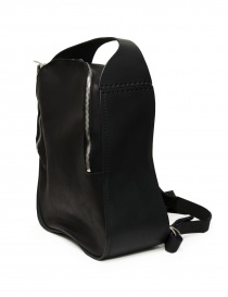 Bags online: Guidi RD03 rigid backpack in black leather