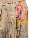 Casey Casey gonna midi in lino beige a fiori rosa e gialli 20FJ153 FLOWER prezzo