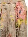 Casey Casey midi skirt in beige linen with pink and yellow flowers 20FJ153 FLOWER price