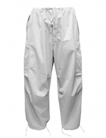 Mens trousers online: Cellar Door Cargo 5 white multipocket trousers