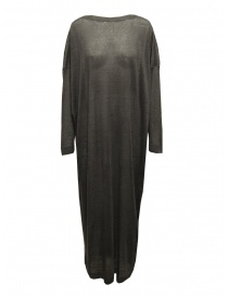 Womens dresses online: Dune_ grey maxi dress in cotton linen silk