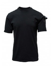 T shirt uomo online: D.D.P. T-shirt nera con dettagli dipinti a mano
