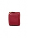 Comme des Garçons portafogli quadrato rosso con tasca esterna SA2100OP acquista online SA2100OP RED