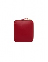 Comme des Garçons portafogli quadrato rosso con tasca esterna SA2100OP SA2100OP RED prezzo