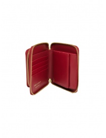 Comme des Garçons portafogli quadrato rosso con tasca esterna SA2100OP acquista online