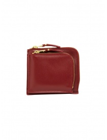 Comme des Garçons SA3100OP piccolo portamonete rosso con tasca esterna online