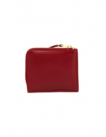 Comme des Garçons SA3100OP piccolo portamonete rosso con tasca esterna acquista online