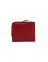 Comme des Garçons SA3100OP piccolo portamonete rosso con tasca esternashop online portafogli