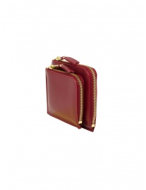 Comme des Garçons SA3100OP piccolo portamonete rosso con tasca esterna prezzo