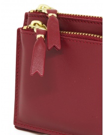 Comme des Garçons SA3100OP piccolo portamonete rosso con tasca esterna portafogli acquista online