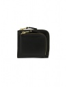 Comme des Garçons SA3100OP black leather purse with outside pocket buy online SA3100OP BLACK