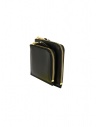 Comme des Garçons SA3100OP portamonete quadrato nero con tasca esternashop online portafogli