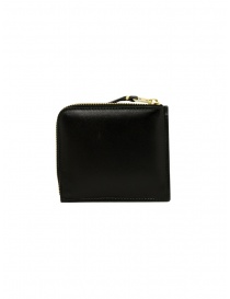 Comme des Garçons SA3100OP black leather purse with outside pocket price