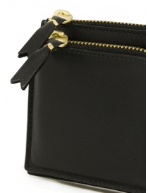Comme des Garçons SA3100OP black leather purse with outside pocket wallets buy online