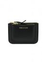 Comme des Garçons SA8100OP portamonete rettangolare nero a busta con tasca esterna acquista online SA8100OP BLACK