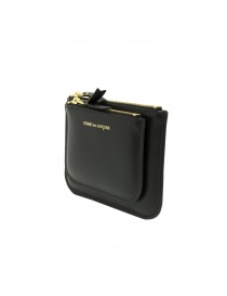 Comme des Garçons SA8100OP portamonete rettangolare nero a busta con tasca esterna acquista online