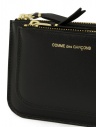 Comme des Garçons SA8100OP portamonete rettangolare nero a busta con tasca esterna SA8100OP BLACK acquista online