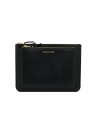 Comme des Garçons SA5100OP outside pocket black leather pouch buy online SA5100OP BLACK