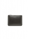 Comme des Garçons SA5100VB very black leather zippered pouch buy online SA5100VB VERY BLACK
