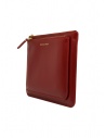 Comme des Garçons SA5100OP red leather pouch with external pocket shop online wallets