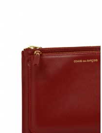 Comme des Garçons SA5100OP red leather pouch with external pocket wallets buy online