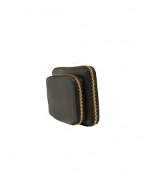 Comme des Garçons portafogli nero quadrato con tasca esterna SA2100OP acquista online