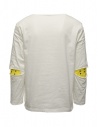 Kapital long sleeve white t-shirt with smiley face on the elbows shop online mens t shirts