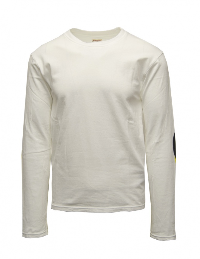 Kapital Catpital t-shirt a manica lunga bianca EK-1197 WHITE t shirt uomo online shopping