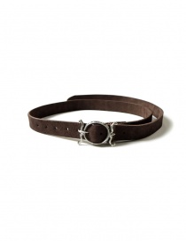 Kapital brown suede belt with Neptune buckle K2303XG507 BR order online
