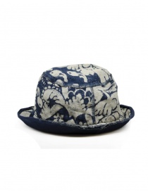 Kapital blue and white damask bucket hat