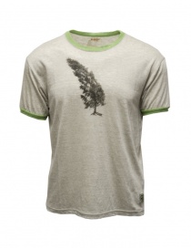 T shirt uomo online: Kapital Conifer & G.G.G. t-shirt grigia con albero