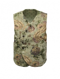 Mens vests online: Kapital floral waistcoat in Gobelin fabric