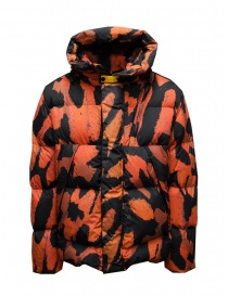 Mens jackets online: Parajumpers Cloud PR red butterfly print down jacket