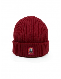 Parajumpers Rib Hat ribbed cap in red wool PAACHA02 RIB RIO RED order online