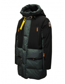 Parajumpers Braylen green and black multipocket down jacket