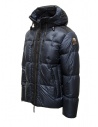 Parajumpers Diran dark blue down jacket with hood shop online mens jackets