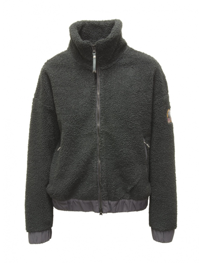 Parajumpers Sori black plush sweatshirt with zip PWFLPF32 SORI BLACK women s knitwear online shopping