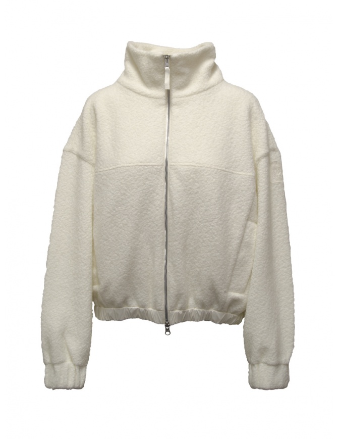 Parajumpers Minori white sweatshirt with zip PWFLCW32 MINORI OFF-WHITE women s knitwear online shopping