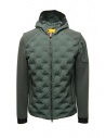 Parajumpers Benjy green down jacket with piquet sleeves buy online PMHYJP03 BENJY GREEN GABLES