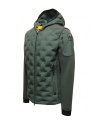 Parajumpers Benjy green down jacket with piquet sleeves PMHYJP03 BENJY GREEN GABLES price