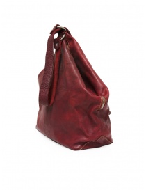 Guidi BK2 red horse leather bucket shoulder bag
