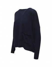 Ma'ry'ya blue wool sweater with pocket buy online
